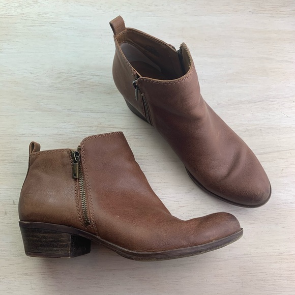 Lucky Brand Shoes - Lucky Brand | Basel brown leather booties